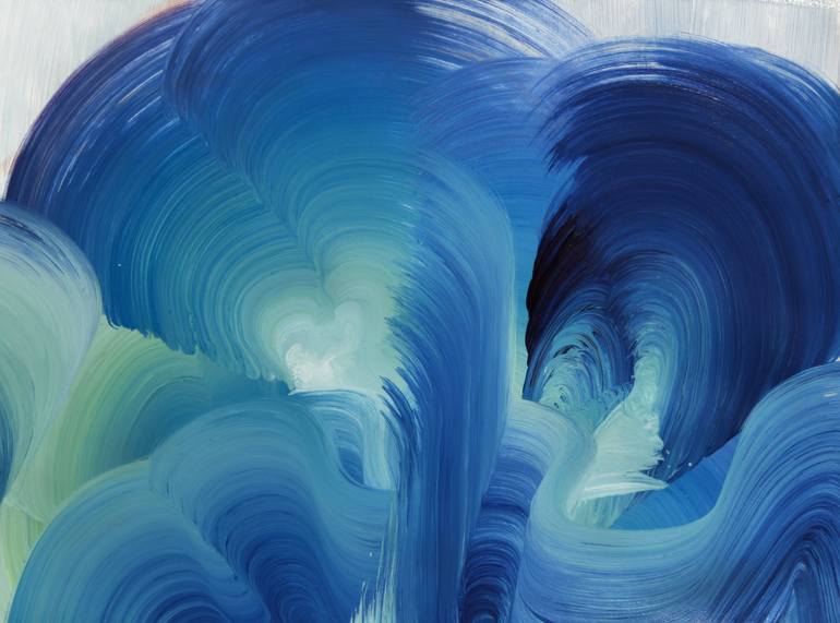 Dancing with Waves 02 Painting by Yeachin Tsai | Saatchi Art