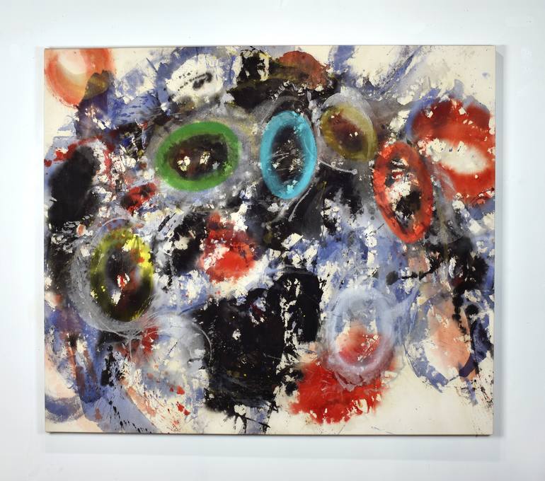 Original Abstract Expressionism Abstract Painting by Yeachin Tsai