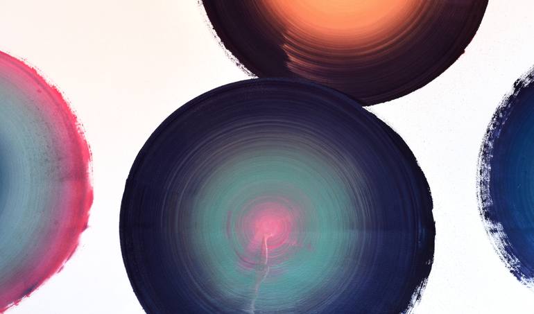 Original Abstract Expressionism Abstract Painting by Yeachin Tsai