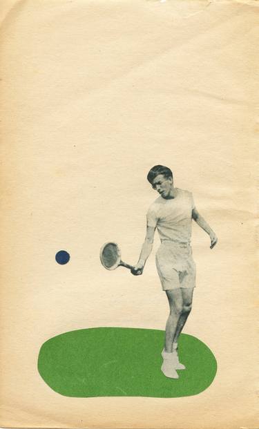 Original Abstract Sports Collage by Cassia Beck