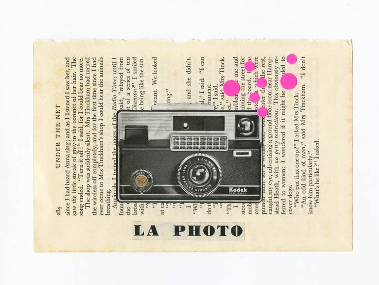 Original Minimalism Abstract Collage by Cassia Beck