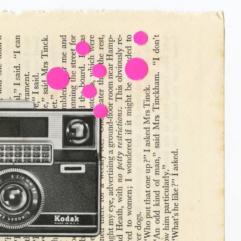 Original Minimalism Abstract Collage by Cassia Beck