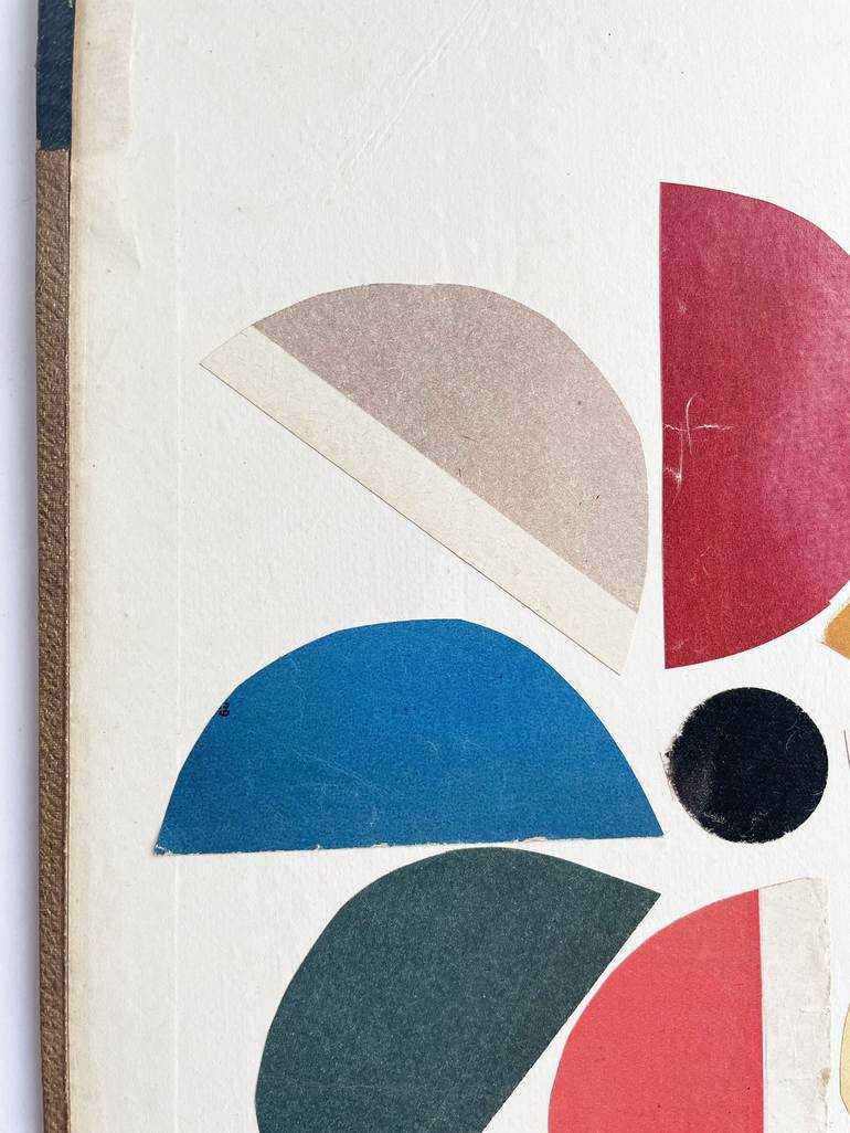 Original Abstract Floral Collage by Cassia Beck