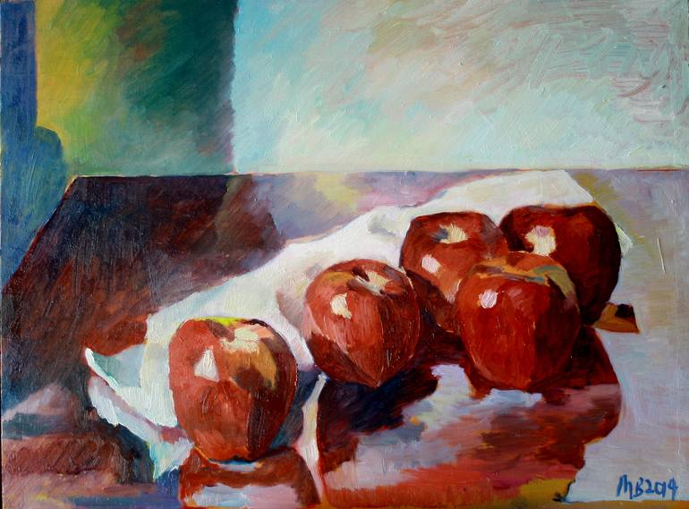 Apples, No. 3 Painting by Matt Borengasser | Saatchi Art