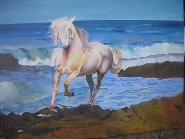 Print of Realism Horse Paintings by Dušan Kochan