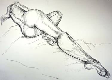 Print of Figurative Body Drawings by Maisie Parker