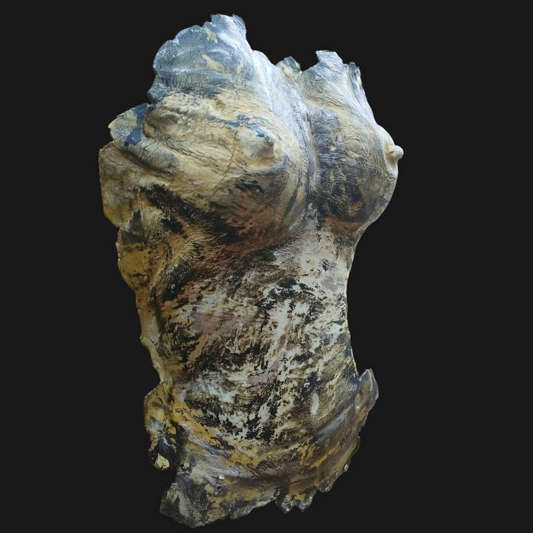 Original Abstract Expressionism Women Sculpture by Gwen Lemasson
