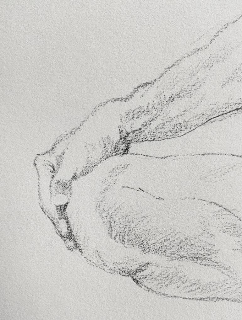 Original Figurative Nude Drawing by Bob Smith