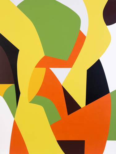 Original Pop Art Abstract Painting by Kotaro Machiyama