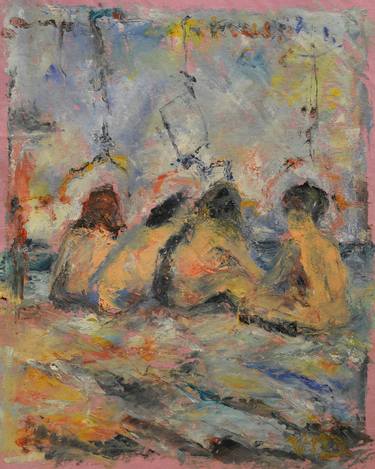 Print of Expressionism Beach Paintings by Victor Dembitskyi