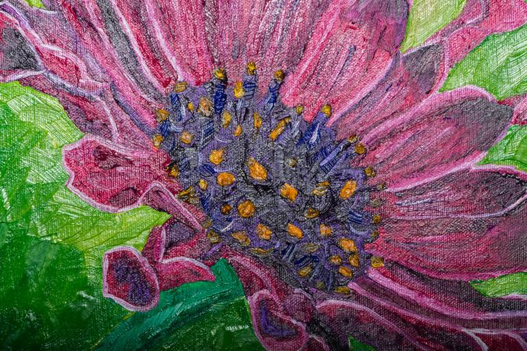 Original Modernism Floral Painting by Kat Vazquez