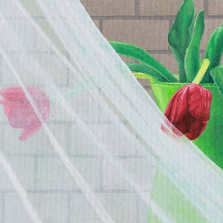 Original Realism Floral Painting by Christine O'Brien