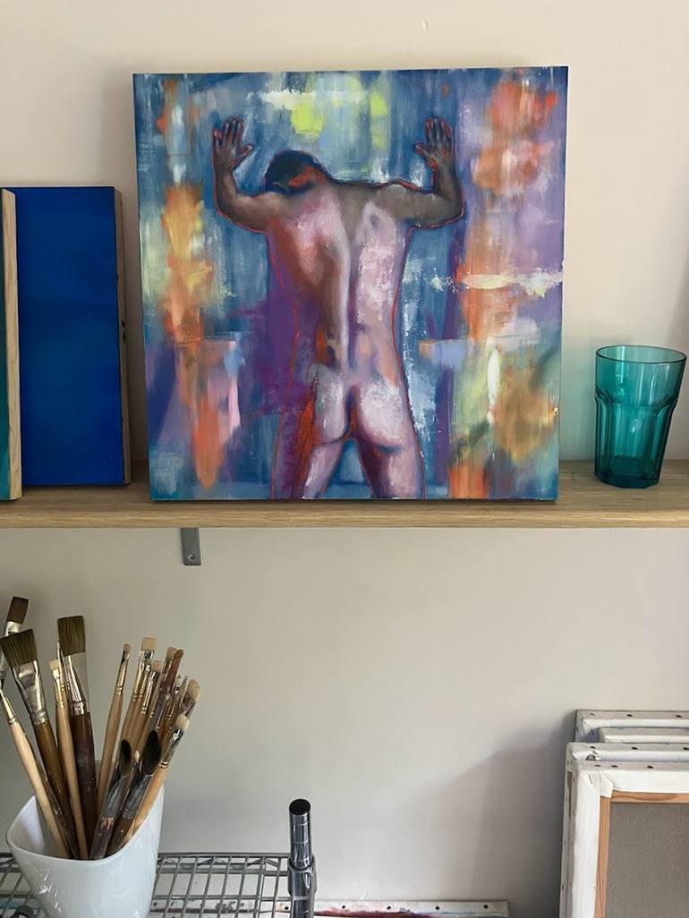 Original Abstract Expressionism Nude Painting by Will Art Nantes