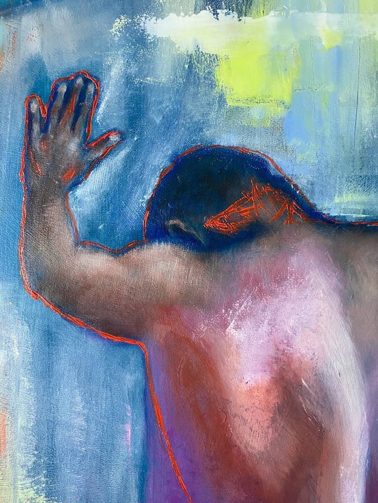 Original Abstract Expressionism Nude Painting by Will Art Nantes