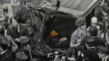 Original Figurative Political Paintings by Alessandro Pagani