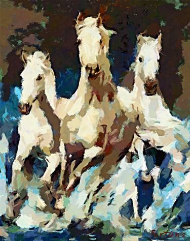 Print of Impressionism Animal Paintings by Dragica Fortuna