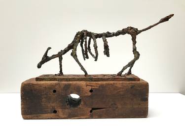 Original Abstract Expressionism Animal Sculpture by helga sauvageot