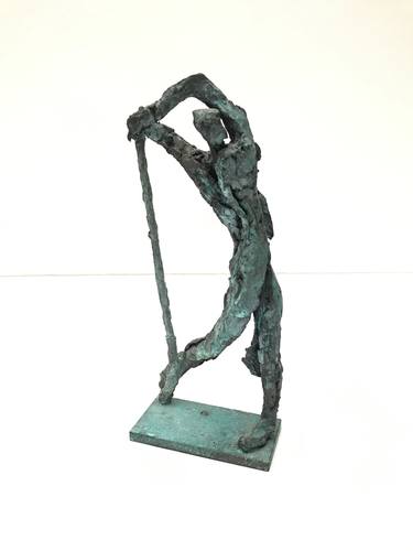 Original Abstract Expressionism Men Sculpture by helga sauvageot