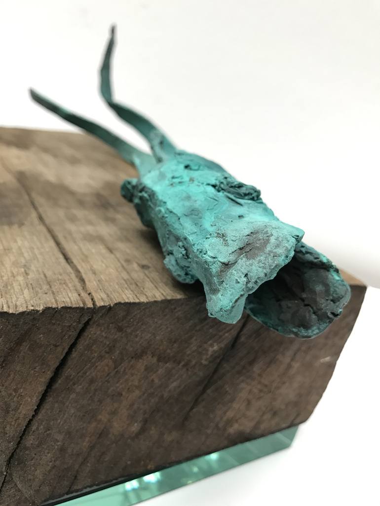 Original Abstract Animal Sculpture by helga sauvageot