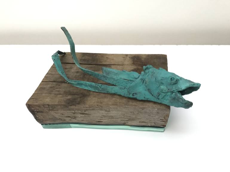 Original Abstract Animal Sculpture by helga sauvageot