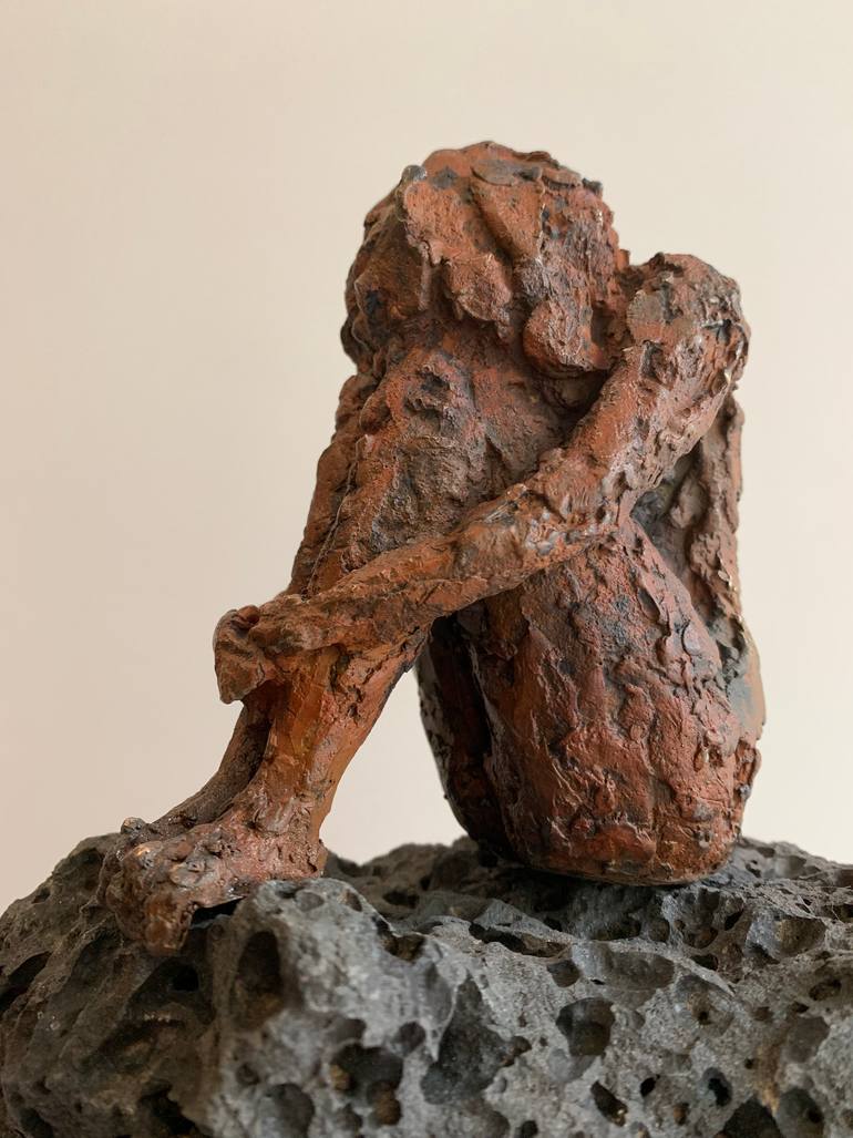 Original Expressionism Women Sculpture by Helga Sauvageot