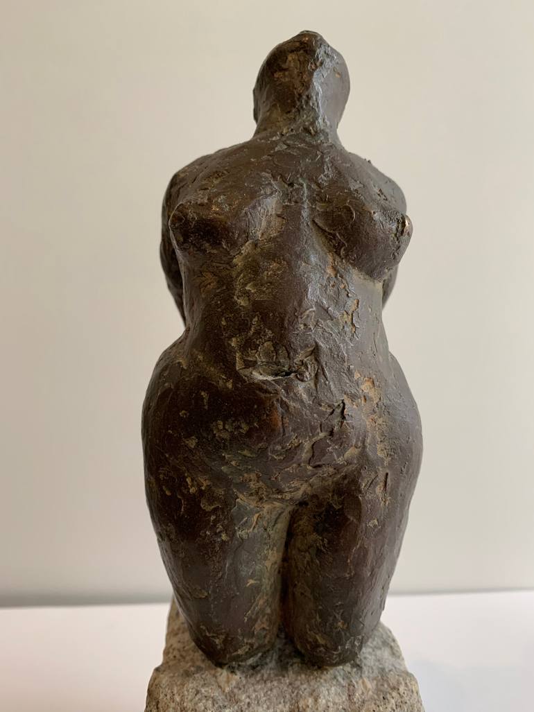 Original Figurative Nude Sculpture by Helga Sauvageot