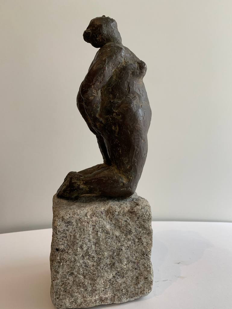 Original Figurative Nude Sculpture by Helga Sauvageot