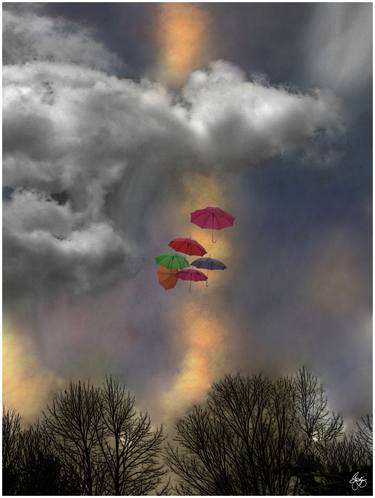 Umbrellas in a Cloudscape thumb