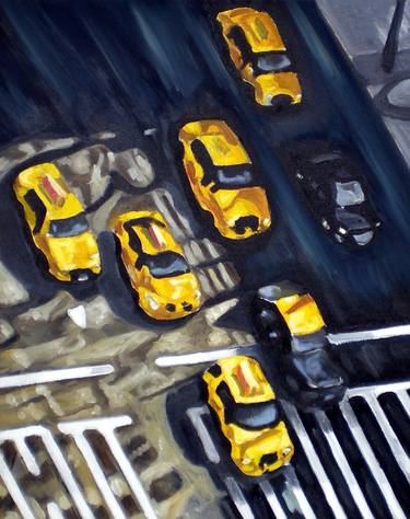 Original Abstract Expressionism Automobile Paintings by Michael Harrison