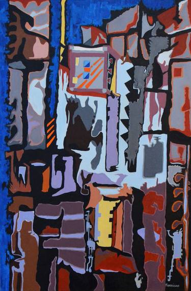 Original Abstract Expressionism Architecture Paintings by Michael Harrison