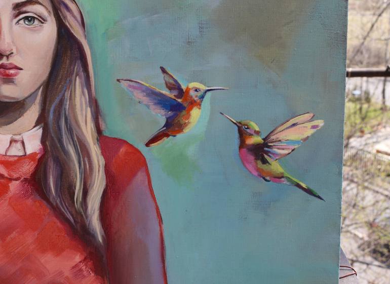 Original Figurative People Painting by Tamar Mindiashvili-Adamia