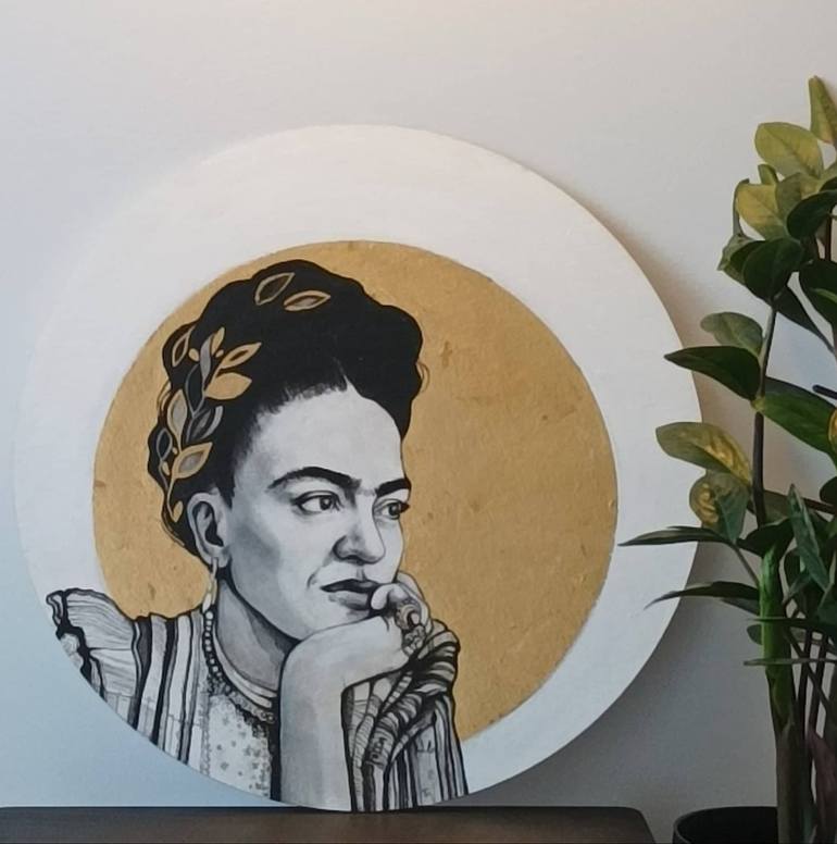 Original Art Deco People Painting by Tamar Mindiashvili-Adamia