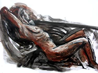 Print of Abstract Expressionism Nude Paintings by Trevor Newman