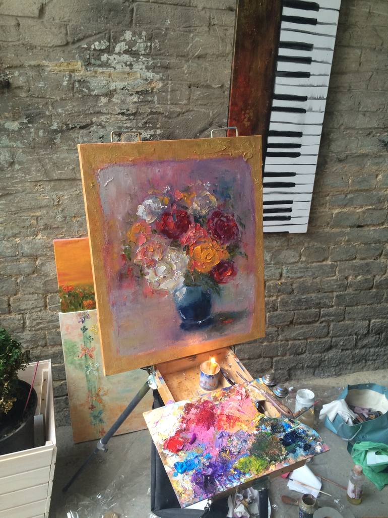 Original Other Floral Painting by Anael Arts