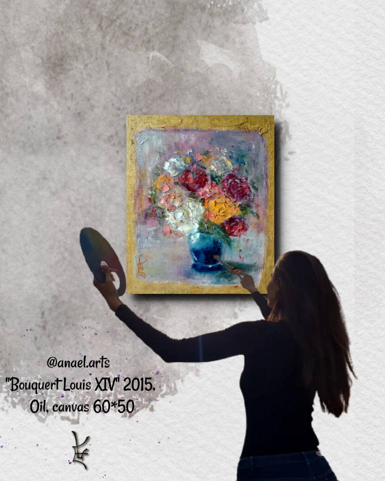 Original Other Floral Painting by Anael Arts