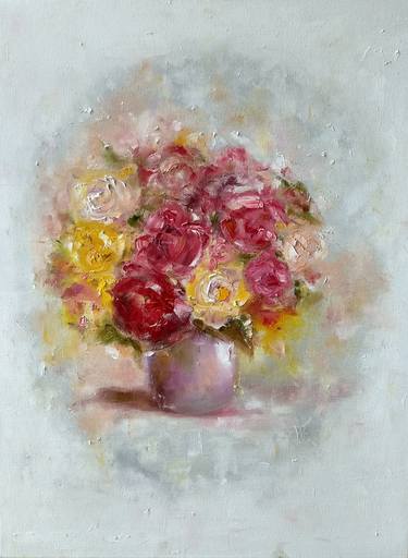 Original Floral Paintings by Anael Arts