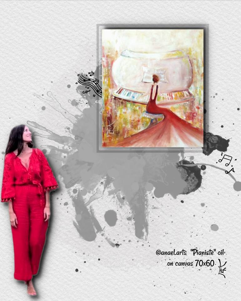 Original Figurative Music Painting by Anael Arts