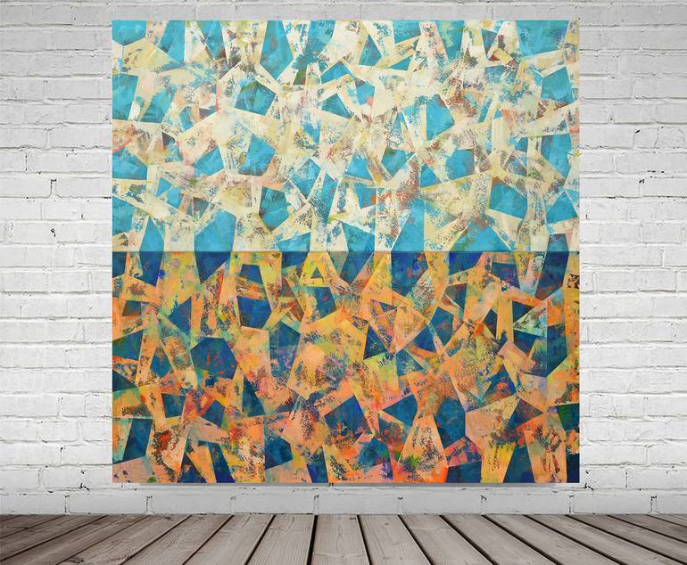 Original Abstract Painting by Robert Pelles