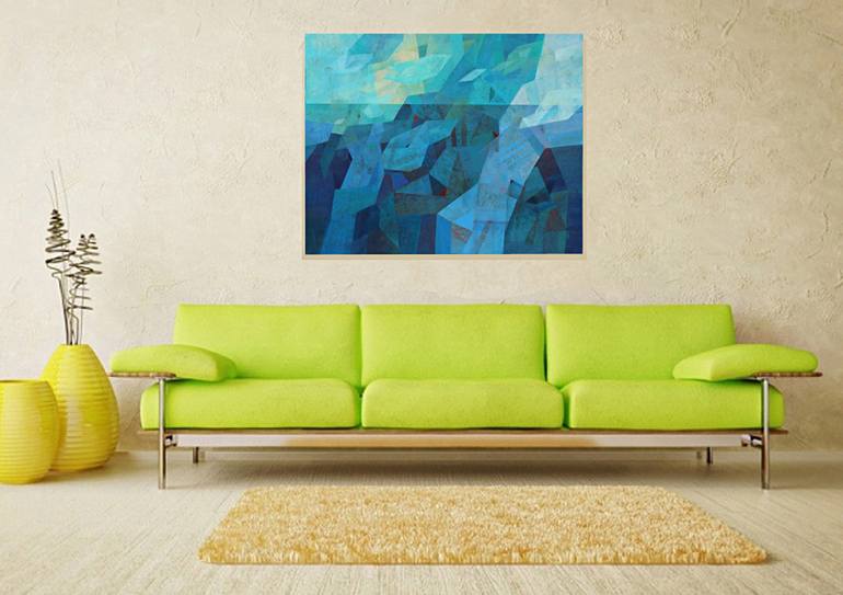 Original Abstract Painting by Robert Pelles