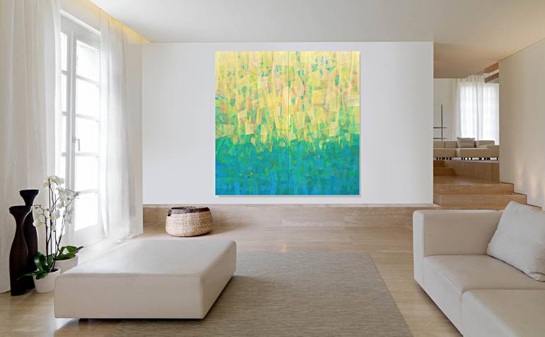 Original Abstract Painting by Robert Pelles