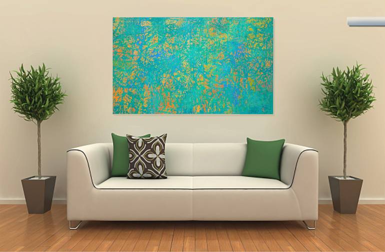 Original Abstract Painting by Robert Pelles