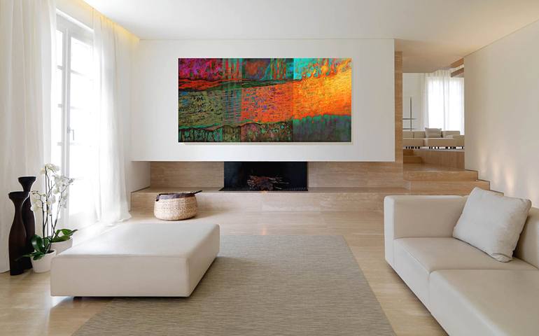 Original Abstract Painting by Robert Pelles