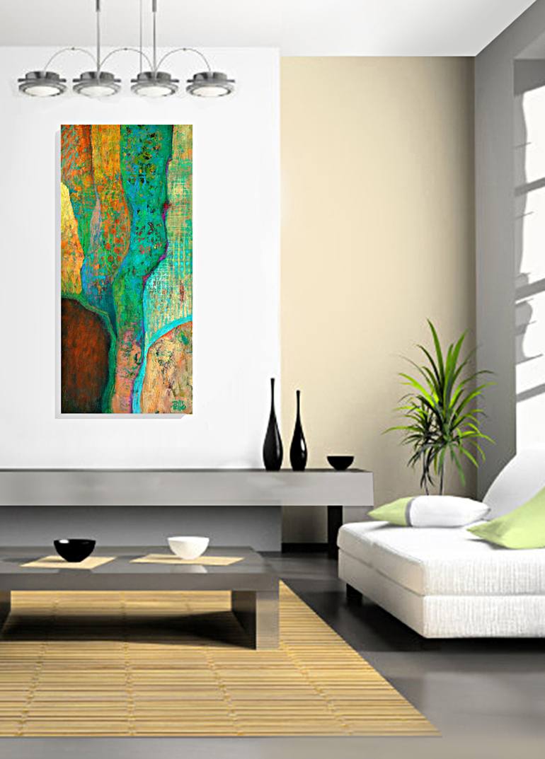 Original Abstract Painting by Robert Pelles