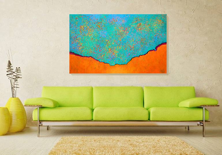 Original Abstract Painting by Robert Pelles