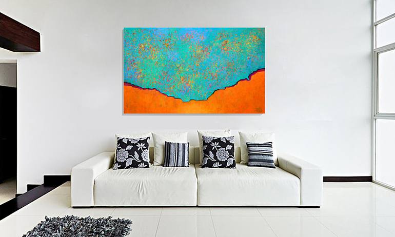 Original Abstract Painting by Robert Pelles