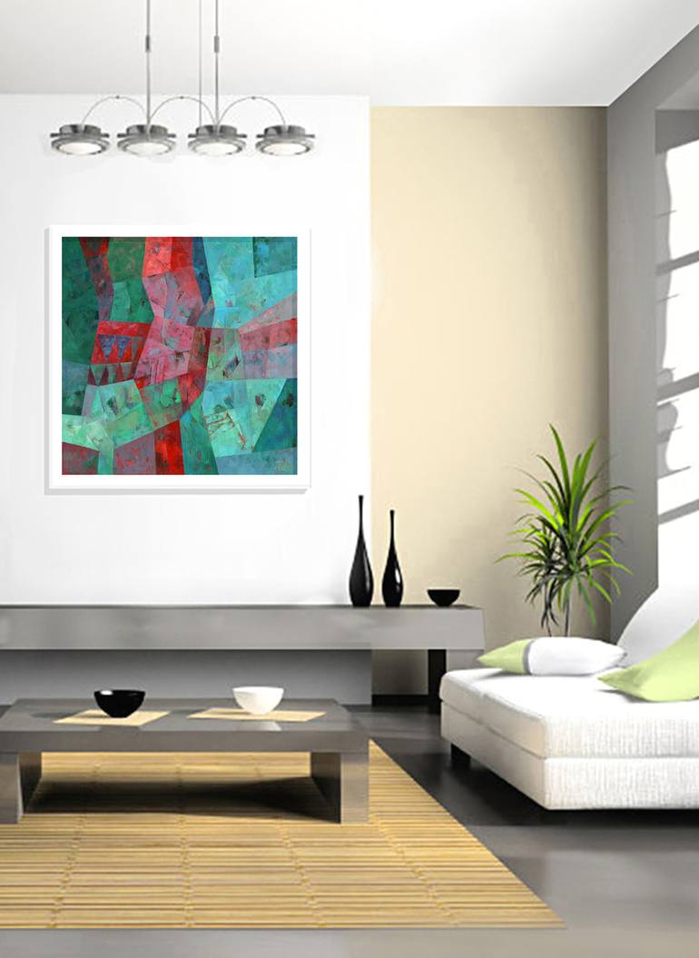 Original Abstract Painting by Robert Pelles