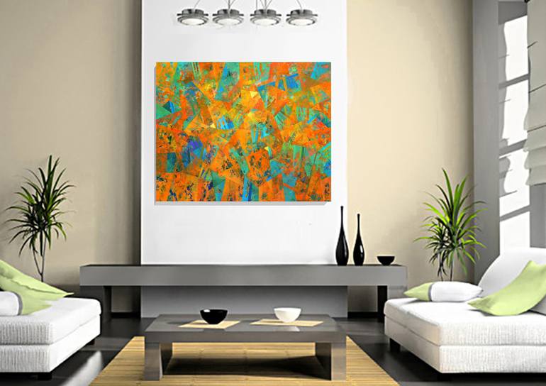 Original Abstract Painting by Robert Pelles