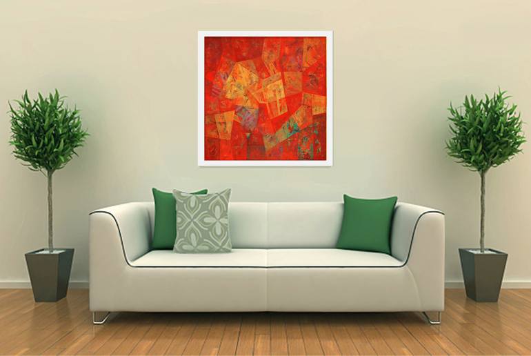 Original Abstract Painting by Robert Pelles