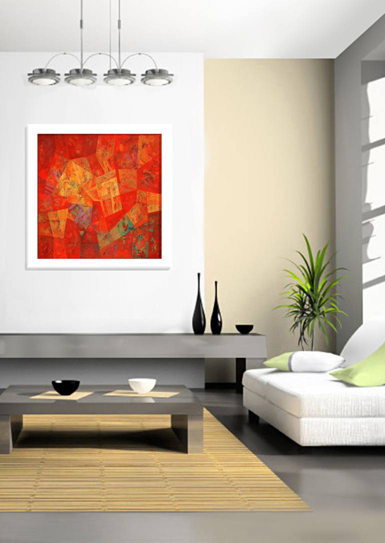 Original Abstract Painting by Robert Pelles