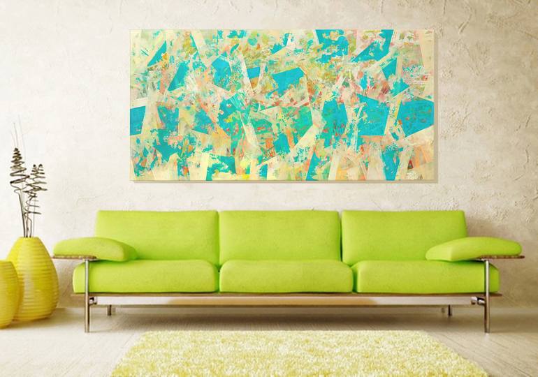 Original Abstract Painting by Robert Pelles